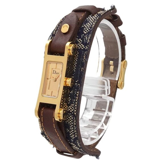 Christian Dior Dior 66 D104-150 Quartz Gold Dial Ladies Watch 90290782 - Picture 1 of 7